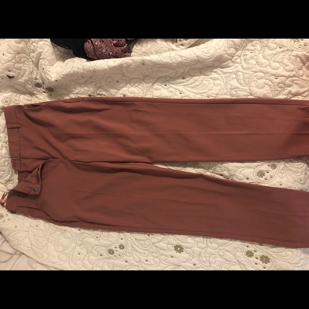 Top shop beautiful dark blush work pants